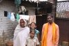 Richa and Baldau with their father and grandmother