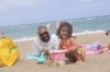 Swami Balendu and Apra at beach