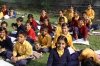 Children learning in the garden