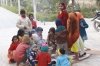 Children at the fire