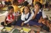 Children eating in India