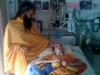 Swami ji visiting hospital 