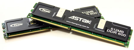 Astak Team Research 512MB PC4800 DDR-600 High Speed Memory