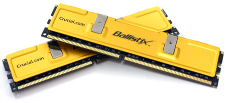 Crucial Ballistix 1GB (2x512MB) PC2-5300 DDR2 Memory Kit
