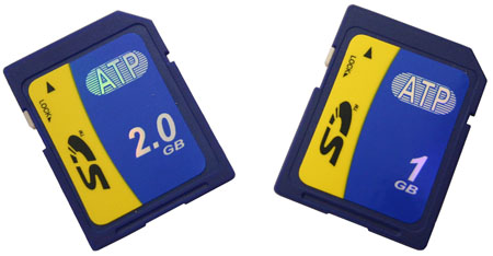 1GB & 2GB ATP Secure Digital SD Memory Card