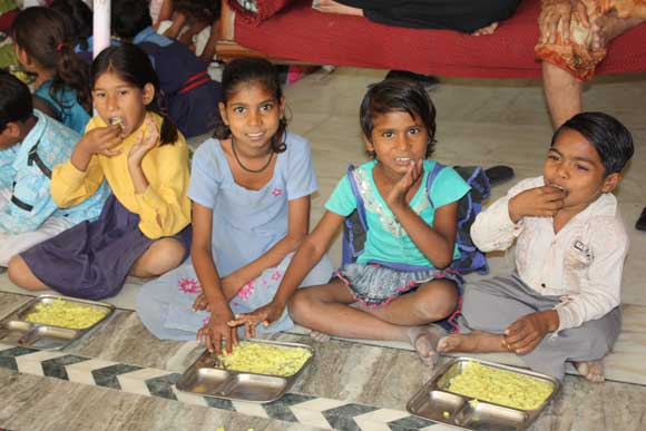 Children at Lunch