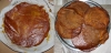 Aam Papad - before and after drying