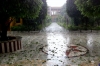 Ashram during the Hailstorm