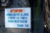Not allowed in Temples during Menstruation